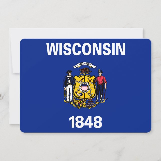 Design de Sinalizador do Estado de Wisconsin (Frente)