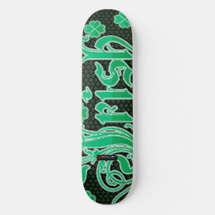 Design de skate de 4 folhas irlandês