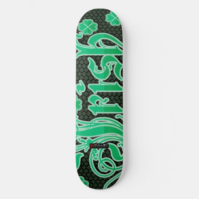 Design de skate de 4 folhas irlandês (Frente)