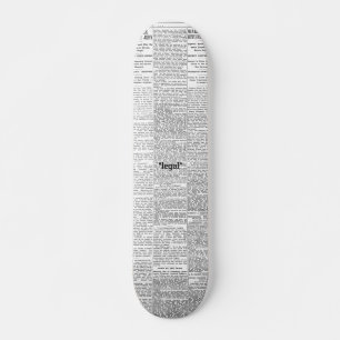 Design de skate de jornal