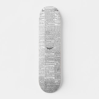 Design de skate de jornal
