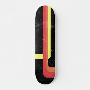 Design de skateboard estilo retrô 70