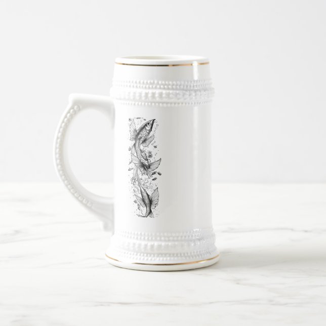 Design de Stein de 660 ml - Lago Tranquilo de Koi (Esquerda)