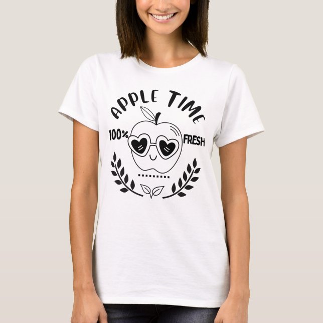 Design de T-Shirt com Fruta de Cartoon BonitoHora  (Frente)