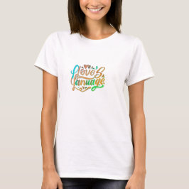 design de t-shirt com o texto "Chirp into Chmpanio