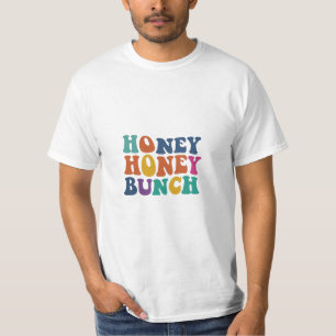 design de t-shirt com o texto "Honey Bunch" em mul