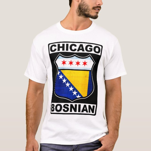 Design de T-Shirt da Bósnia de Chicago (Frente)