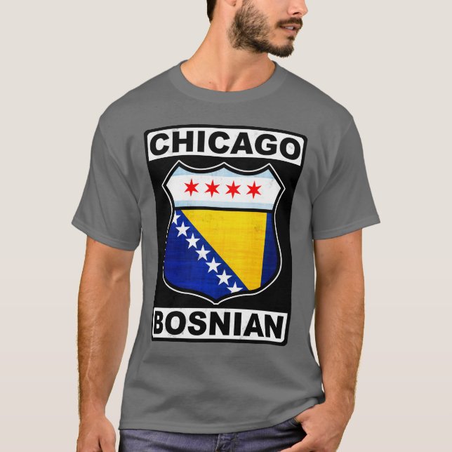 Design de T-Shirt da Bósnia de Chicago (Frente)