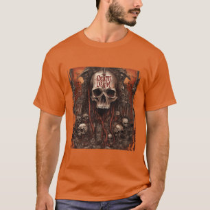 Design de t-shirt de metal por morte por ressonânc