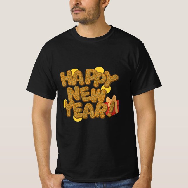 design de t-shirt de novo ano (Frente)