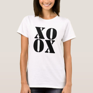 design de t-shirt do dia de os namorados do xoxo l