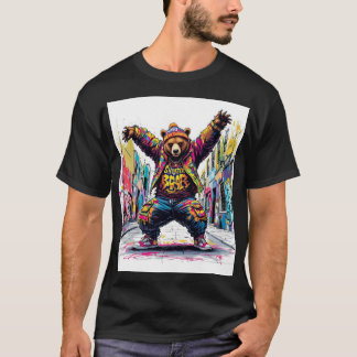 Design de T-shirt do Urso-Menino