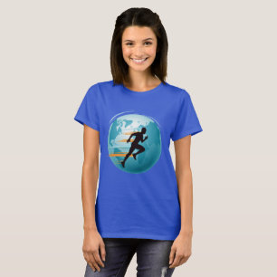 Design de T-Shirt Global Runner.