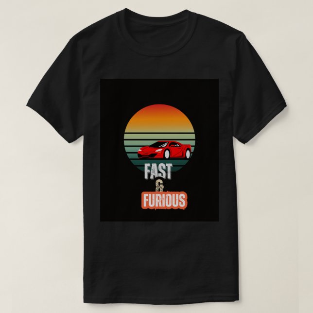 Design de T-Shirt rápida e feroz (Frente do Design)
