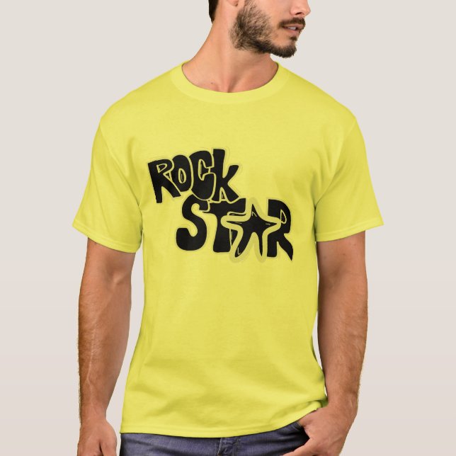 design de t-shirt Roll n Rock Star Rock legal (Frente)