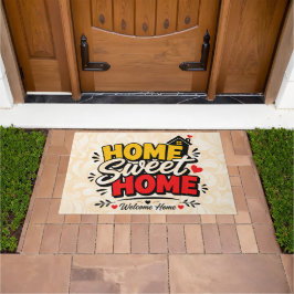 Design de Tapete de Entrada Home Sweet Home