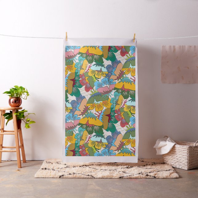 Design de Tecido de Flores Destaques (In Situ)