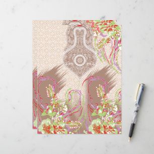 design de um vaso vermelho com flores