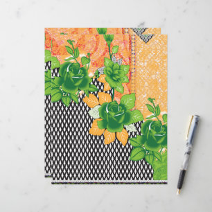design de uma parede verde e amarela pendurada