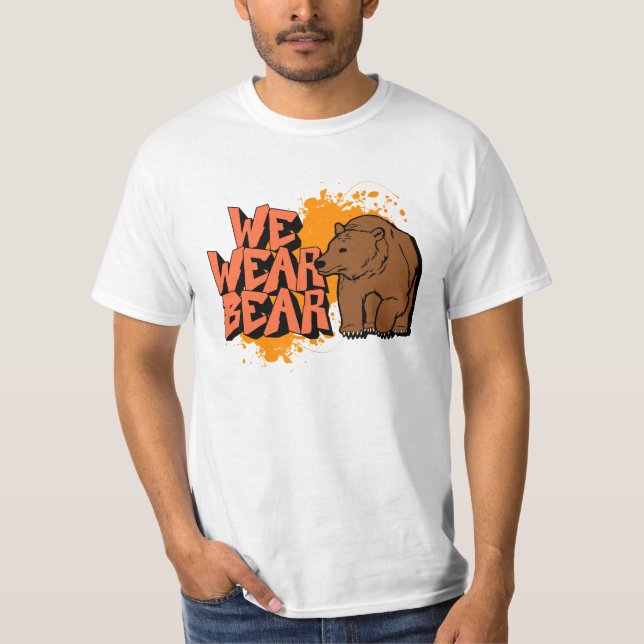 Design de Urso - Nós Usamos Camiseta com Design de (Frente)