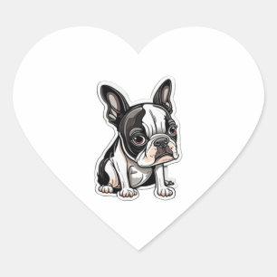 Design do autocolante de Boston Terrier