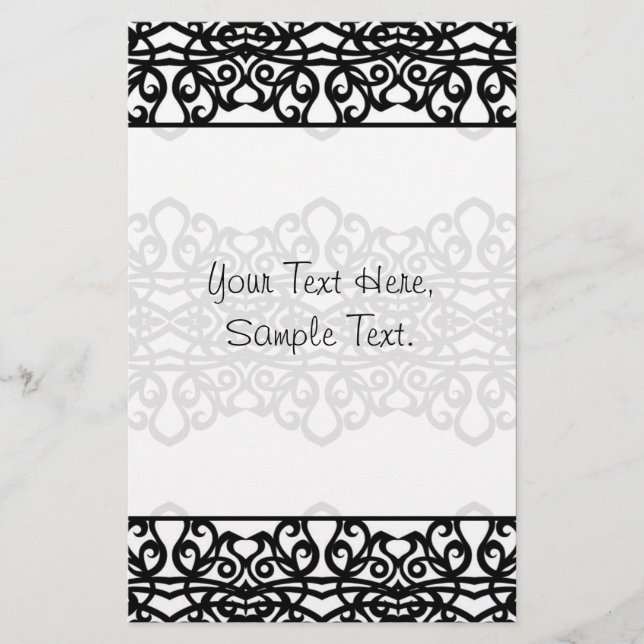 Design do bordado do laço dos artigos de papelaria (Frente)