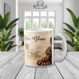 Design do Caneca Brilho do Café Aconchegante de La