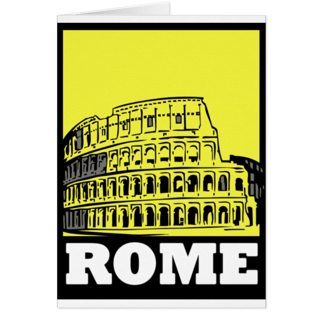 Design do cartão de Roma (Frente)