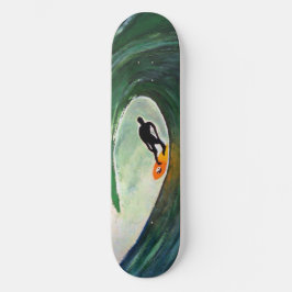 Design do Conselho do Skate de Surfer Surfing Silh