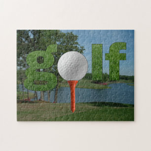 Design do divertimento do quebra-cabeça do golfe