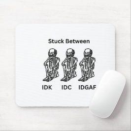Design do esqueleto em um mouse pad