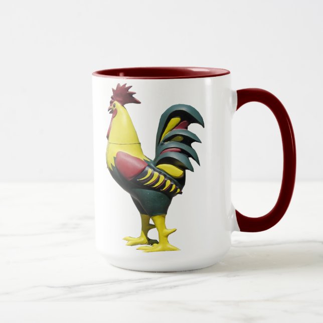 Design do galo da caneca ou do copo (Direita)