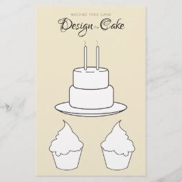 Design do jogo de Mesa de Casamento de Bolo Folha