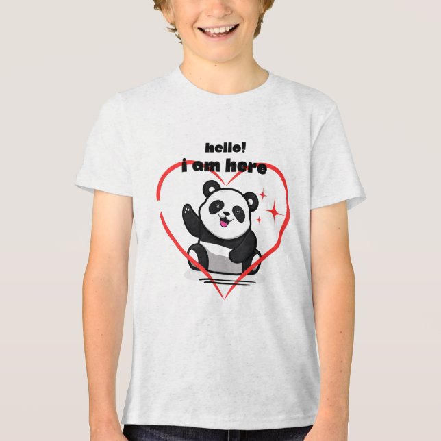 Design do logotipo Panda de camiseta (Frente)
