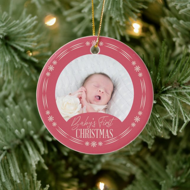 Design do Primeiro Enfeite de Natal do Bebê (Árvore)