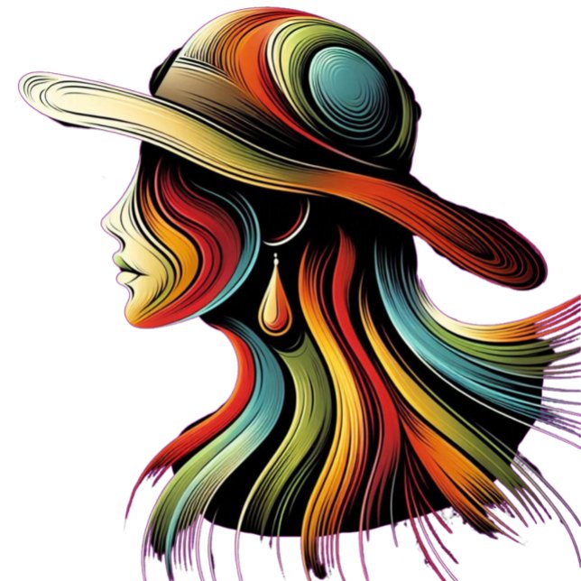 Design do Rainbow Lady T-Shirt (Rainbow Goddess )