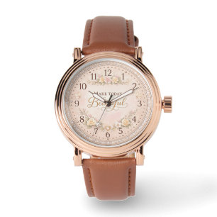 Design do Relógio Quote Watch Presente Feminino