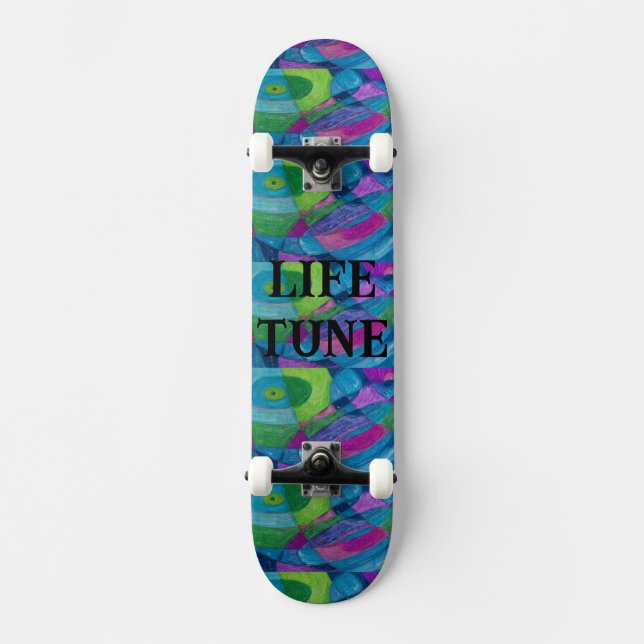 DESIGN DO SKATEBOARD LIFE TUNE DO ARTISTA PAULA RE (Frente)