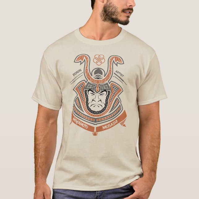 Design do t-shirt de Miyamoto Musashi (Frente)