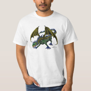 Design do t-shirt do dragão