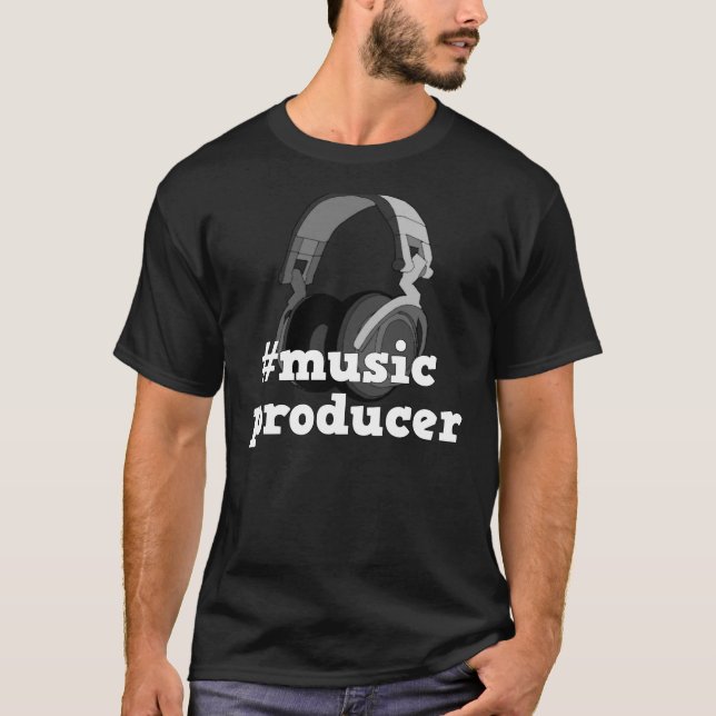 Design do t-shirt dos homens do produtor B&W da (Frente)