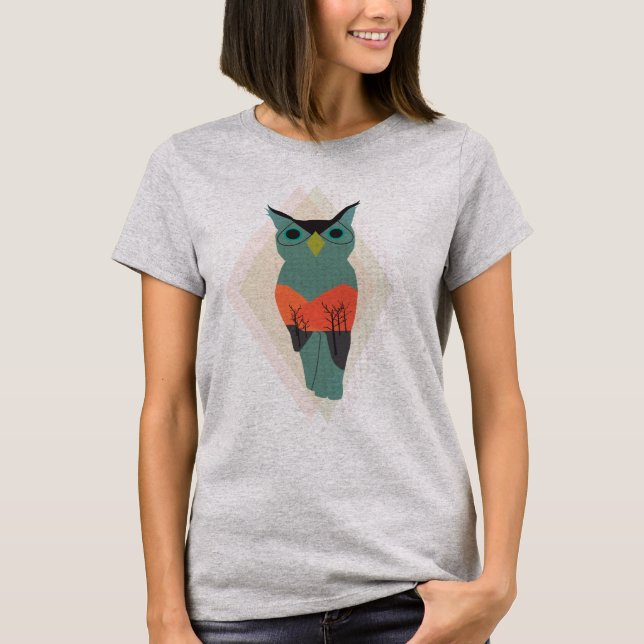 Design do t-shirt dos picos do gêmeo (Frente)