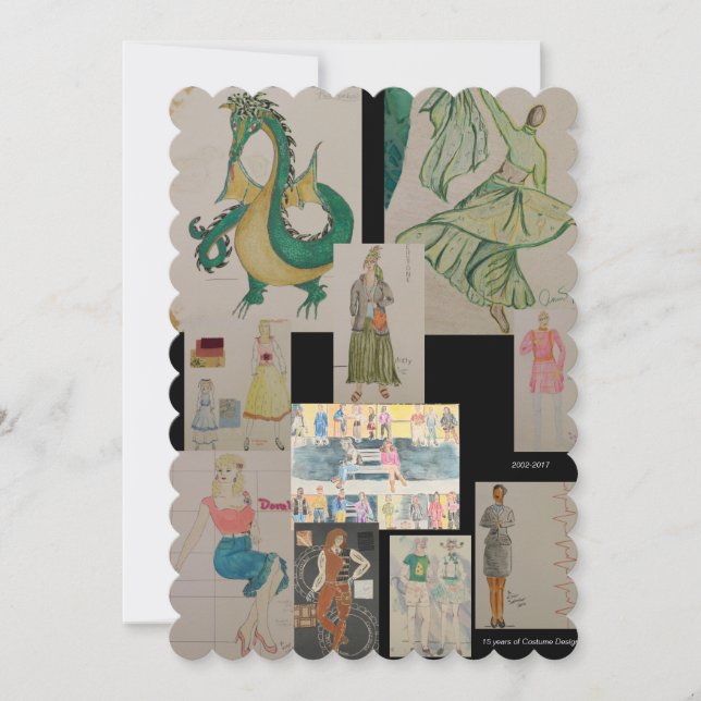 Design do traje: Um cartão de Timelime (Frente)