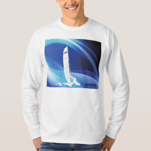 Design do Trimaran de Weta no t-shirt da