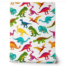 Design dos dinossauros coloridos