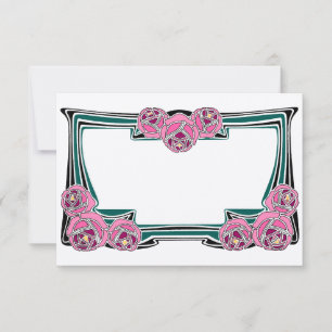 Design dos rosas de Nouveau da arte