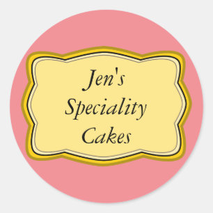 Design Dourado da etiqueta do quadro