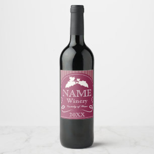 Design elegante da vinha para etiquetas do vinho