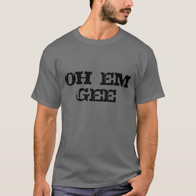 design engraçado do t-shirt da escola do em do omg (Frente)