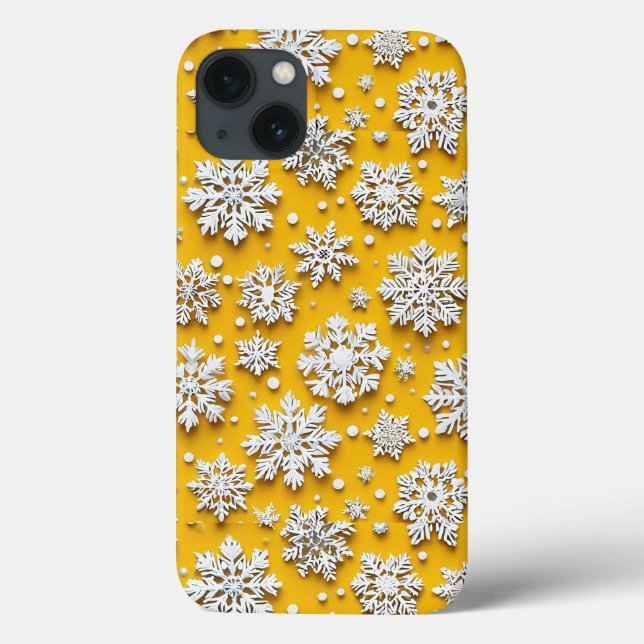 Design Estético de Inverno de Floco de Neve Elegan (Verso)